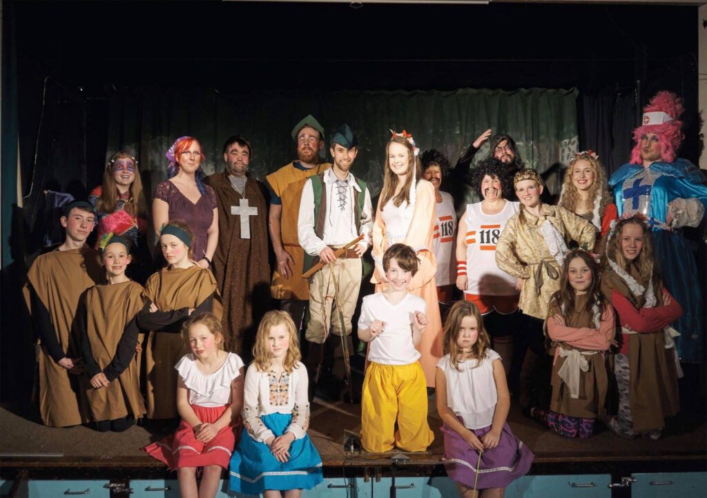 The cast of a previous Pantomime Society production